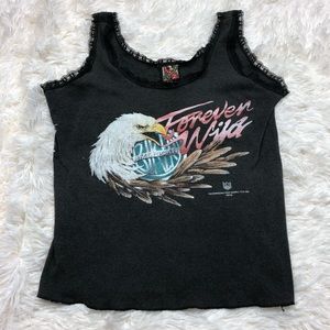 Vintage forever wild Harley Davidson tank top